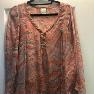 Ella Moss sheer blouse
